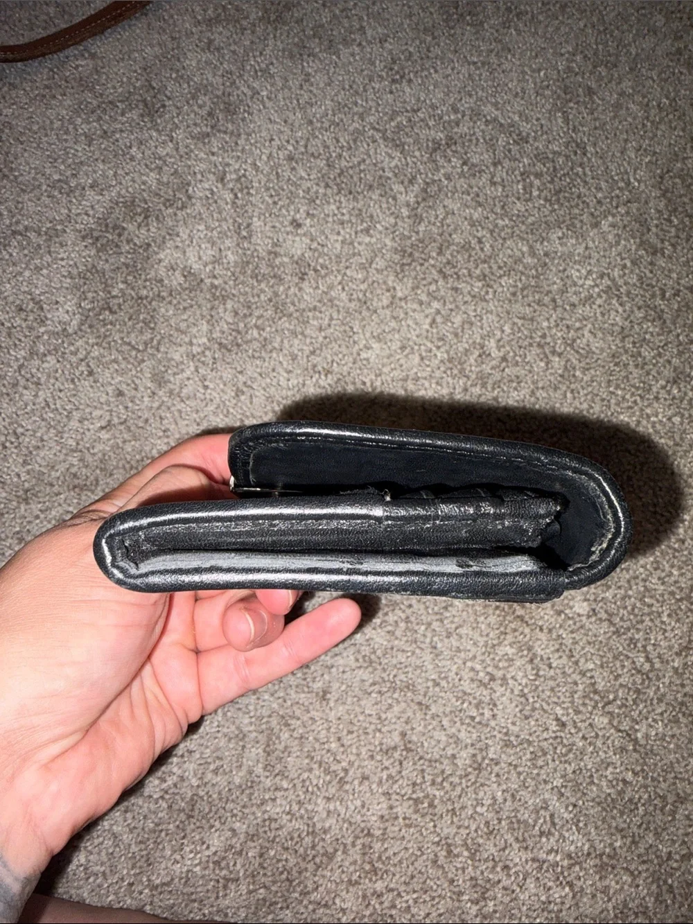 Coach Vintage Y2K Black Signature Jacquard Slim Envelope Wallet